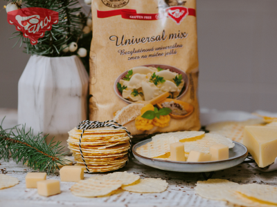 Gluten-free savory wafers with cheese and cumin