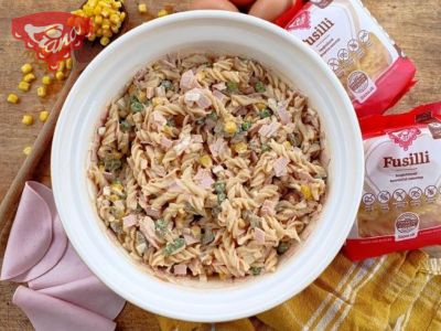 Bezlepkový cestovinový šalát z Fusilli Liana