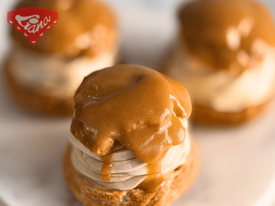 Glutenfreie Karamell-Windbeutel vom Konditormeister – im Handumdrehen fertig