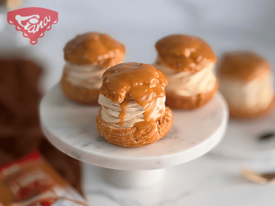 Glutenfreie Karamell-Windbeutel vom Konditormeister – im Handumdrehen fertig