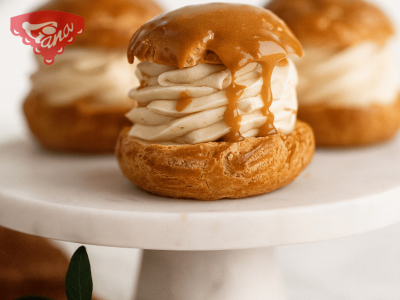 Glutenfreie Karamell-Windbeutel vom Konditormeister – im Handumdrehen fertig