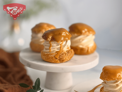 Glutenfreie Karamell-Windbeutel vom Konditormeister – im Handumdrehen fertig