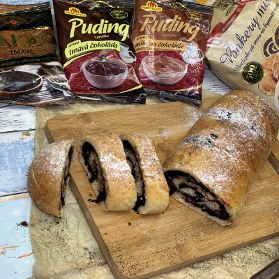 Gluten-free cocoa strudel