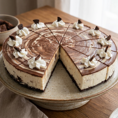 Milk oreo cheesecake