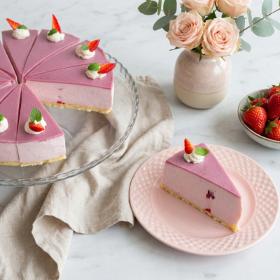 Gluténmentes meggyes sajttorta