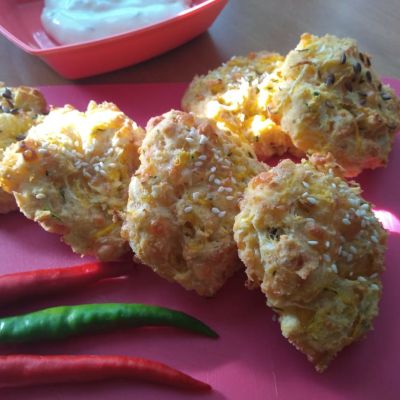 Gluténmentes cukkini és sütőtök keksz