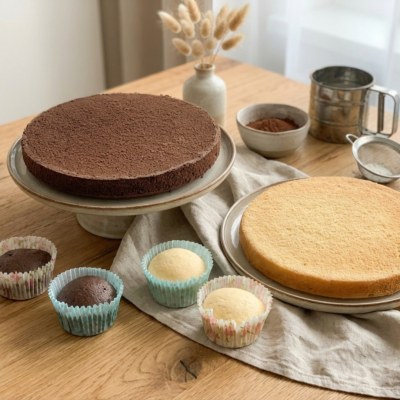 Soft gluten-free muffins and a basic recipe for gluten-free sponge cake