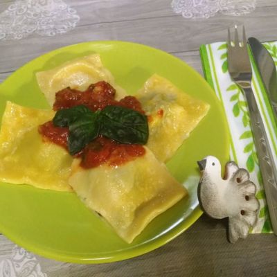 Bezlepkové domácí ravioli