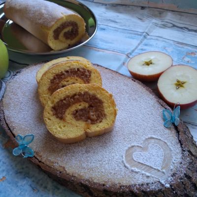 Gluténmentes almás rolád