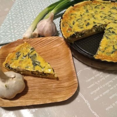 Gluténmentes spenótos quiche