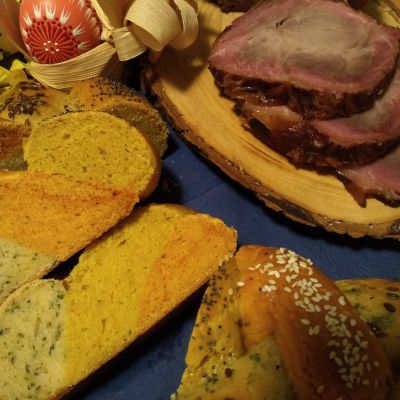 Gluten-free tricolor cake