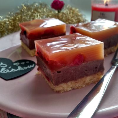 Gluténmentes puding - zselatin szelet