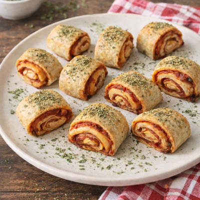 Gluten-free pizza snails