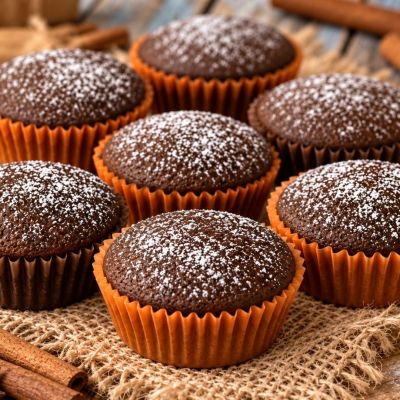 Bezlepkové perníkové hrnčekové muffiny