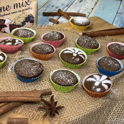 Bezlepkové perníkové hrnčekové muffiny