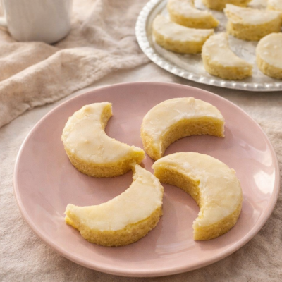 Bezlepkové citrónové měsíčky