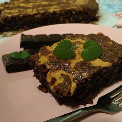 Gluténmentes brownie mogyoróvajjal