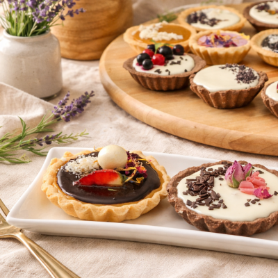 Bezlepkové čokoládové a ovocné tartaletky
