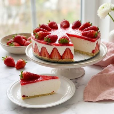 Strawberry cheesecake - gluten-free