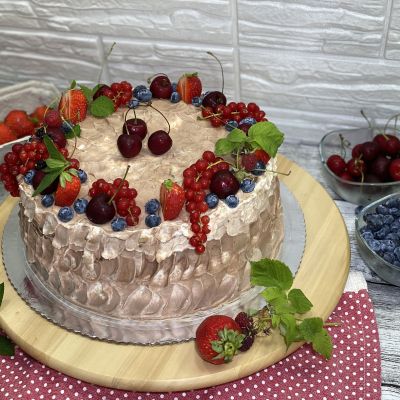 Dort s krémem z mascarpone a tvarohu