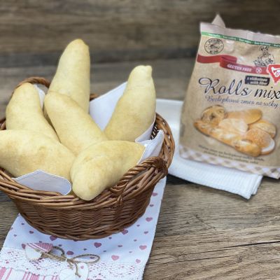 Bezlepkové kváskové rohlíky