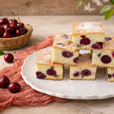 Bezlepková čerešňová bublanina