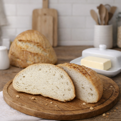 Gluten-free light bread with a crispy crust