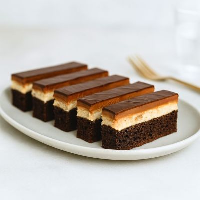 Bezlepkové karamelové řezy