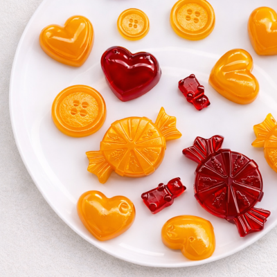 Domáce želé cukríky bez umelých prísad, hotové raz dva