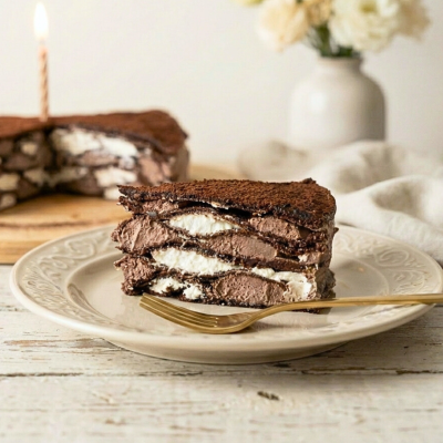 Kakaový palačinkový dort – rychle a bez lepku