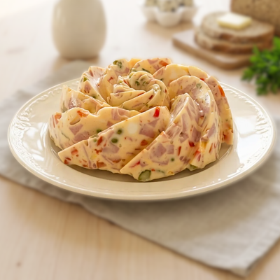 Veľkonočná vaječná tlačenka so želatínou v bábovkovej forme