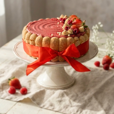 Bezlepková Charlotta s lesním ovocem