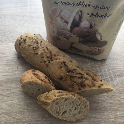 Gluten-free sourdough dark baguettes
