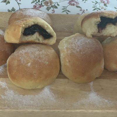 Bezlepkové pečené koblihy