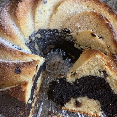 Tvarohově-špaldová bábovka