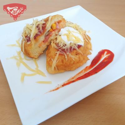 Gluten-free stuffed langoustines