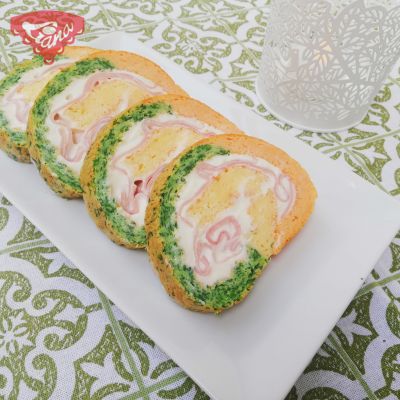Gluten-free colorful salty roll