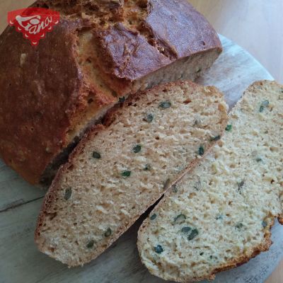 Gluten-free Irish bread without yeast and sourdough