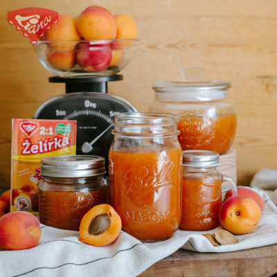 Homemade apricot jam
