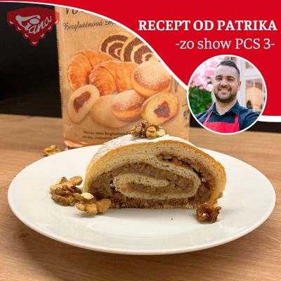 Bezlepkový orechový závin