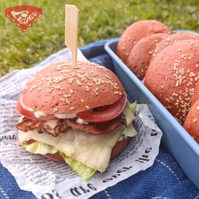 Bezlepkový hamburger