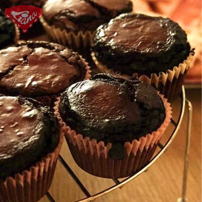 Bezlepkové brownies muffiny