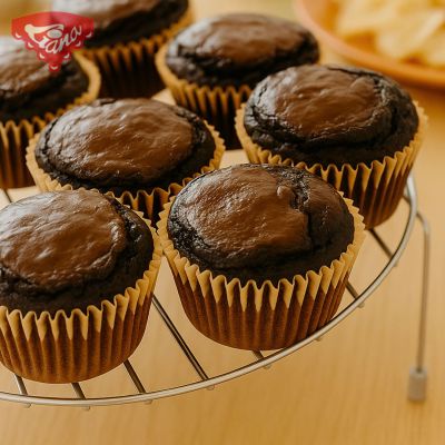 Bezlepkové brownies muffiny