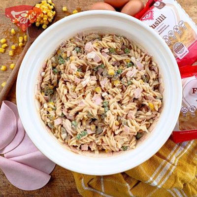 Bezlepkový cestovinový šalát z Fusilli Liana