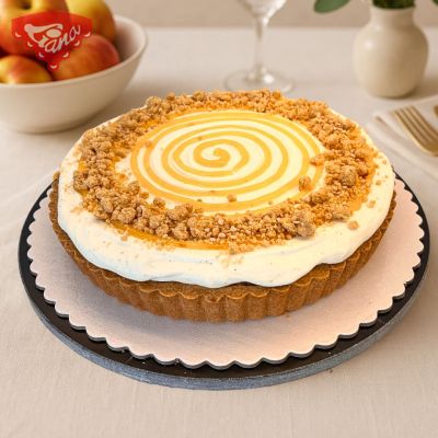 Bezlepkový jablkový tart s mandľami