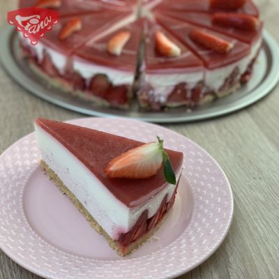 Jahodovo-smotanový cheesecake