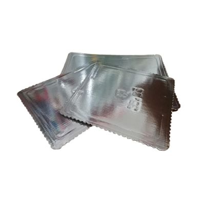 Thick silver pad 35x35cm