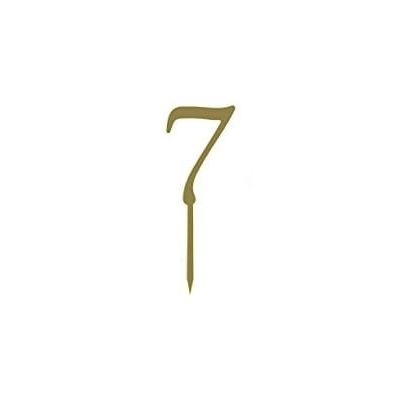 Acrylic number cake engraving, no. 7