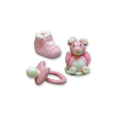 Schnuller, Schuh, Figur rosa - Set