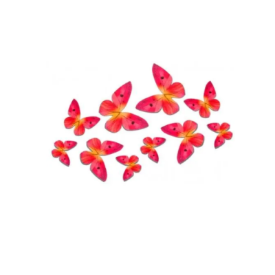 Wafer butterfly pink